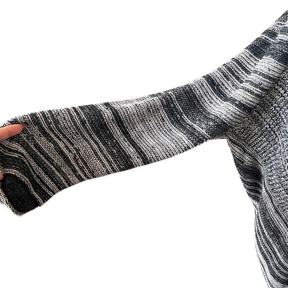 Old Navy Women Knit Cardigan Black White Size XXL Boho Lagenlook Lounge - Picture 3 of 4